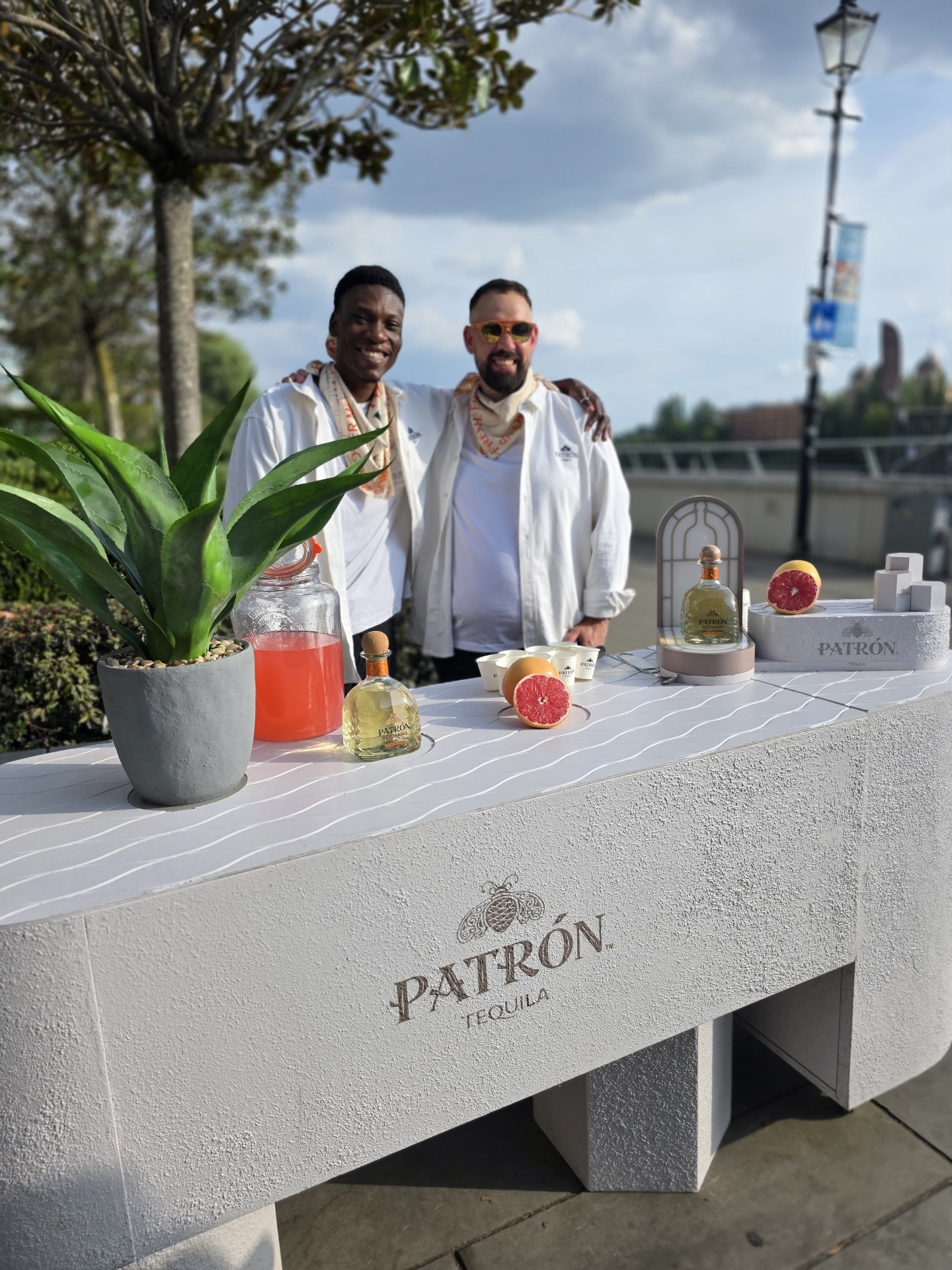 EscoBar Events bartenders at the Patrón Tequila bar in London